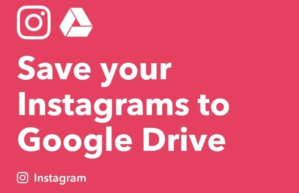 Instagramに投稿した写真をGoogle Driveに保存アプレット・レシピ
